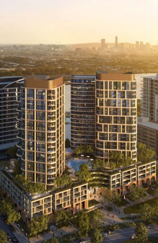 560 apartments are part of the plan to build two 23 storey residential towers at Hamilton. Picture: State Development Applications and Approvals