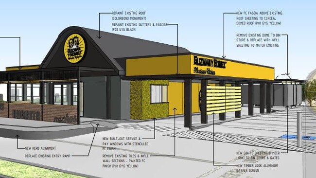 Plans have been revealed for a new Guzman Y Gomez restaurant at Boondall. Picture: PD Online/Verve Design