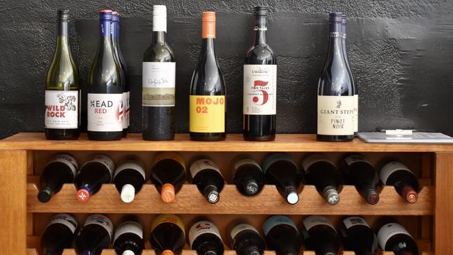 There is a wide selection of wines to choose from. Picture: Isabella Magee