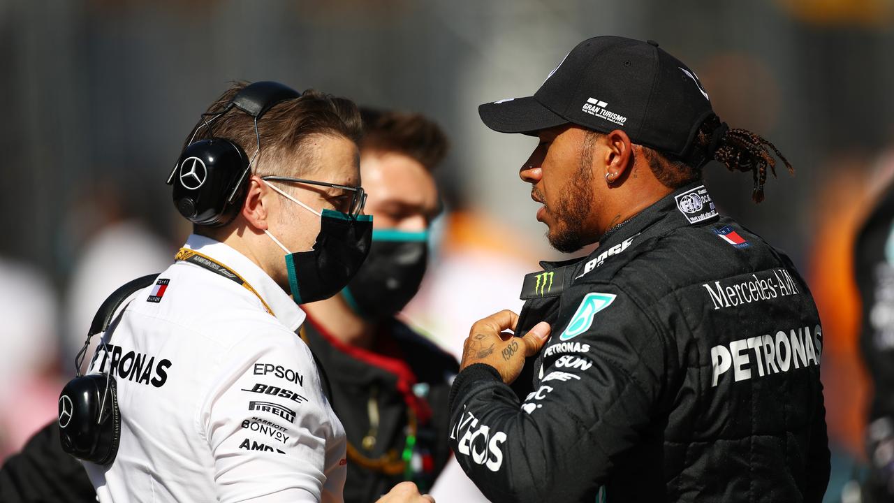 Lewis Hamilton accused the stewards at Sunday’s Russian Grand Prix of “trying to stop me”.