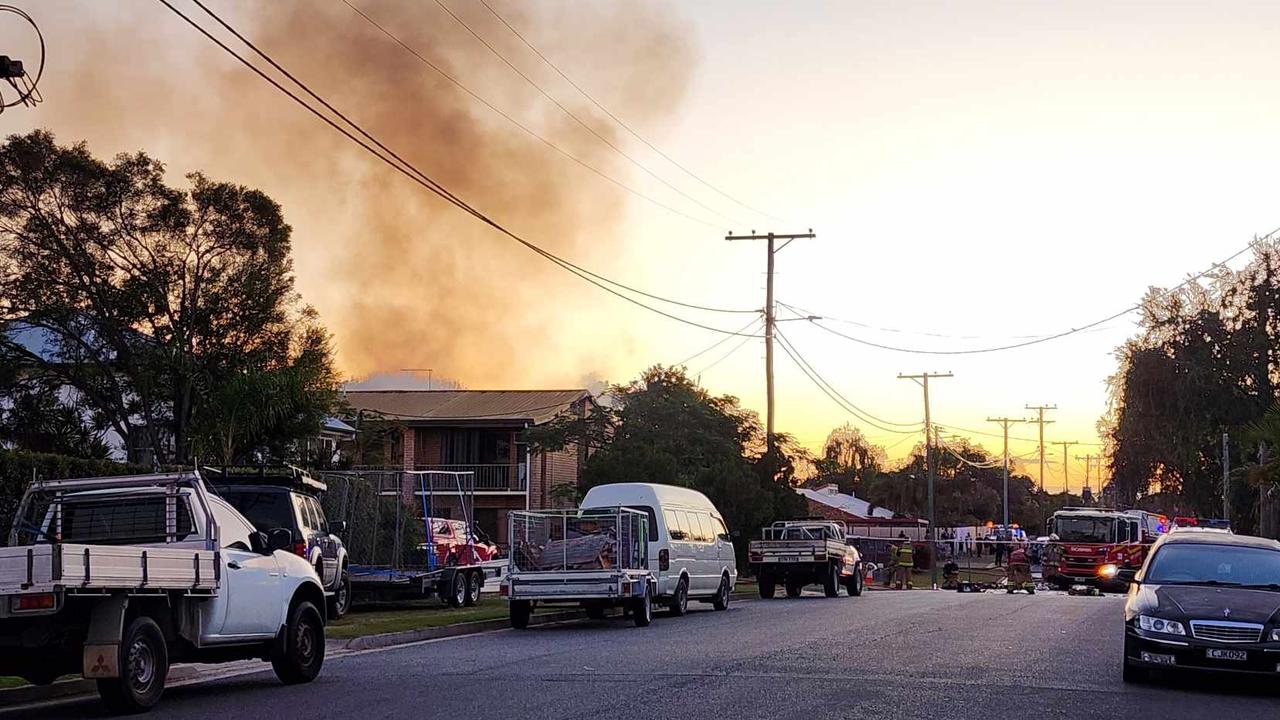 Multiple crews are on scene of a house fire in Berserker.