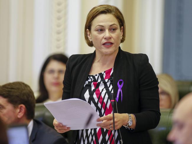 Transport Minister Jackie Trad in Parliament. Picture: Glenn Hunt/AAP