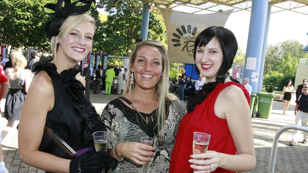 Emily Sergent, Melissa Marshall and Tanya Ross in 2009. Picture: Barry Leddicoat