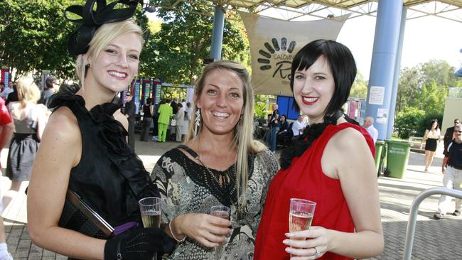 Emily Sergent, Melissa Marshall and Tanya Ross in 2009. Picture: Barry Leddicoat