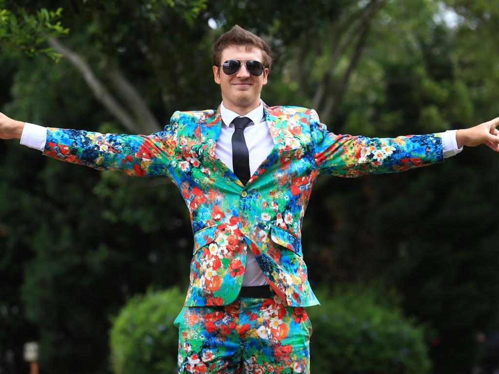 Jeremy Staron enjoying the races at Rosehill. Picture: Adam Taylor