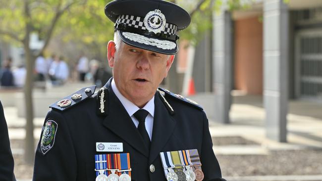 Police Commissioner Grant Stevens revealed he launched the Commissioner’s Inquiry “late” on Monday. Picture: NCA NewsWire / Brenton Edwards