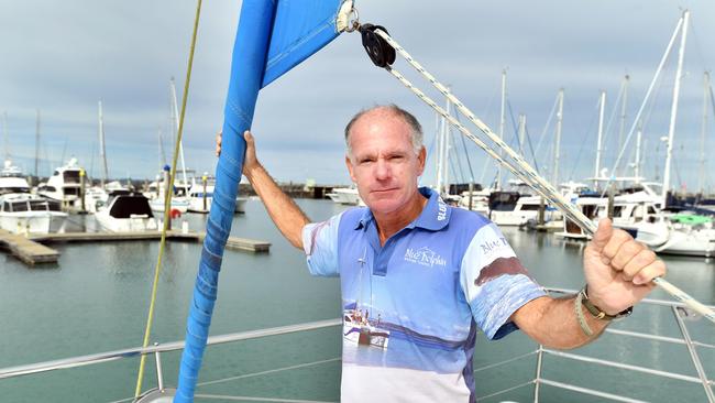Peter Lynch owner Blue Dolphin Marine Tours at Urangan marina. Photo: Alistair Brightman