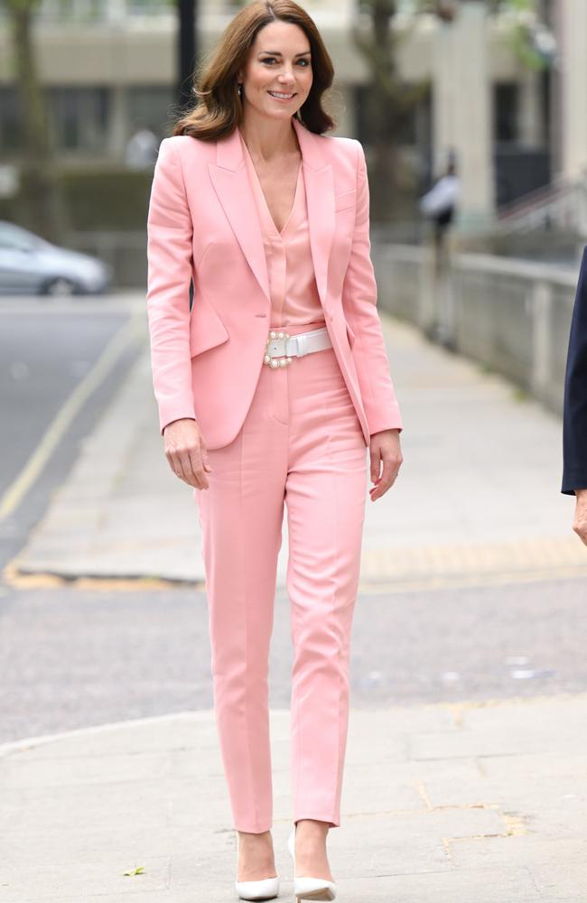 May 25: Dressed in head to toe pink, the princess wore Alexander McQueen during a trip to the Foundling Museum in London. Picture: Karwai Tang/WireImage/Getty Images