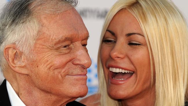 Playboy founder Hugh Hefner has left a $12 million inheritance to his wife, Crystal. Picture: AFP