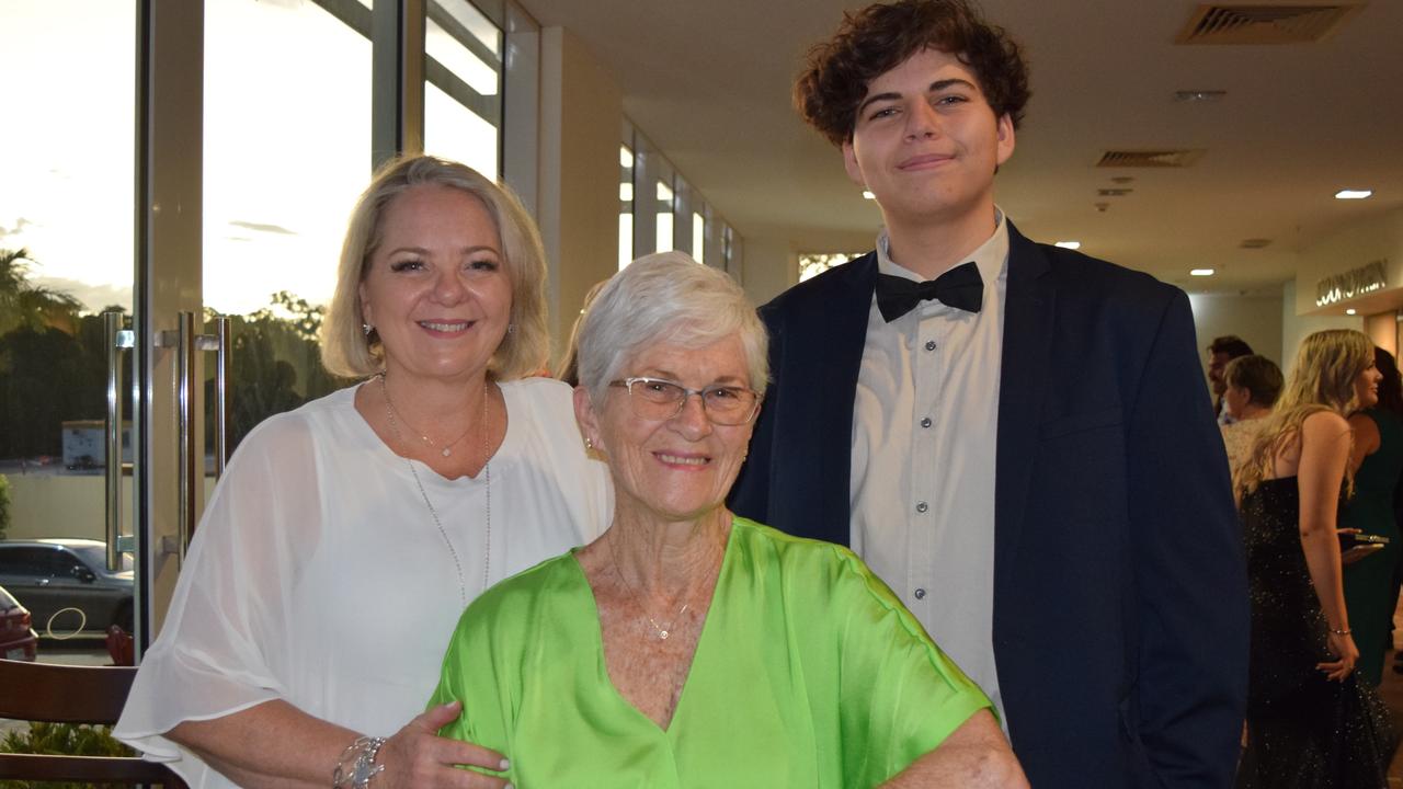 Mum Joanne Mbouche, grandma Patrica Blaik and Ramey Warda.