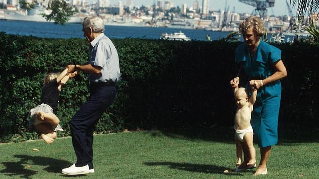 “Playing with kids on lawn between engagements at Kirribilli House.” - Sue Pieters-Hawke