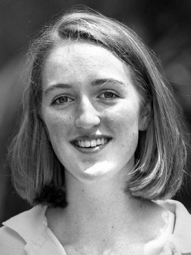 Flashback: As an Edgecliff student, Katrina Dawson scored a perfect 100 in her HSC.