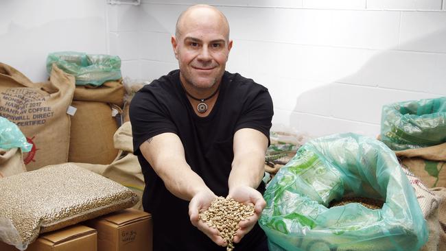 Phillip Di Bella at The Coffee Commune in Bowen Hills. Picture: Tertius Pickard