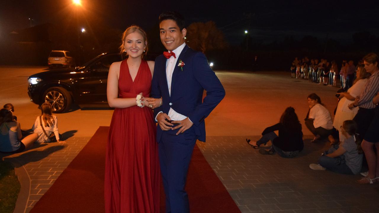 Tayla Graham and Edwin Pavia at the St John's Formal at the Explorer's Inn in Roma.