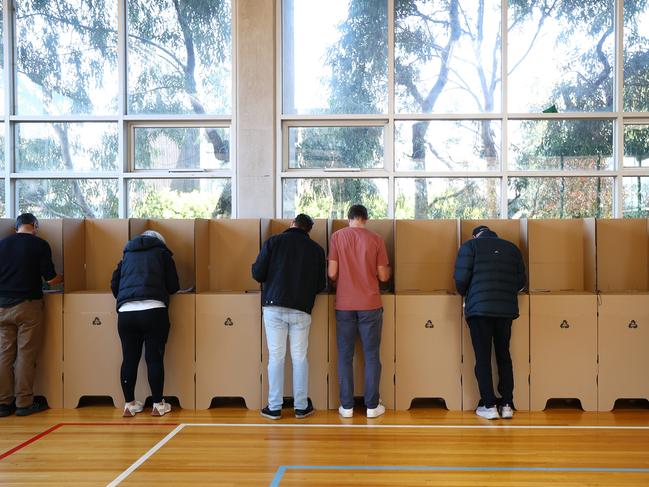 Voters in Kew on May 3, 2025. Picture: Getty Images