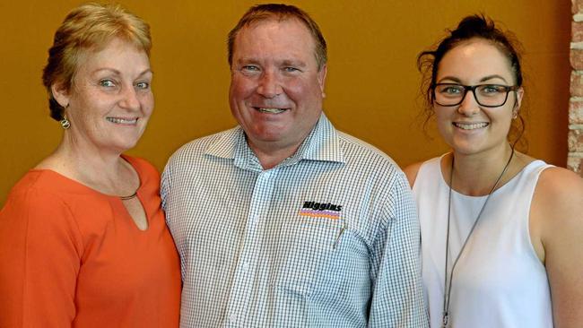 CHECK-UP: Tricia, Simon and Stephanie Ruddick at the Long Lunch on Friday, November 16. Picture: Jann Houley