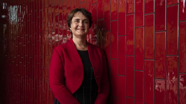 Griffith University Vice Chancellor Carolyn Evans says the university will implement a Covid-19 vaccine mandate from next year. Picture: Mark Cranitch.