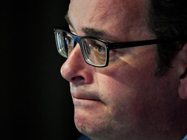 Victoriaâs Premier Daniel Andrews speaks during a press conference in Melbourne on September 26, 2020 as the state government battles criticism of its handling of cityâs second wave of the COVID-19 coronavirus. (Photo by William WEST / AFP)