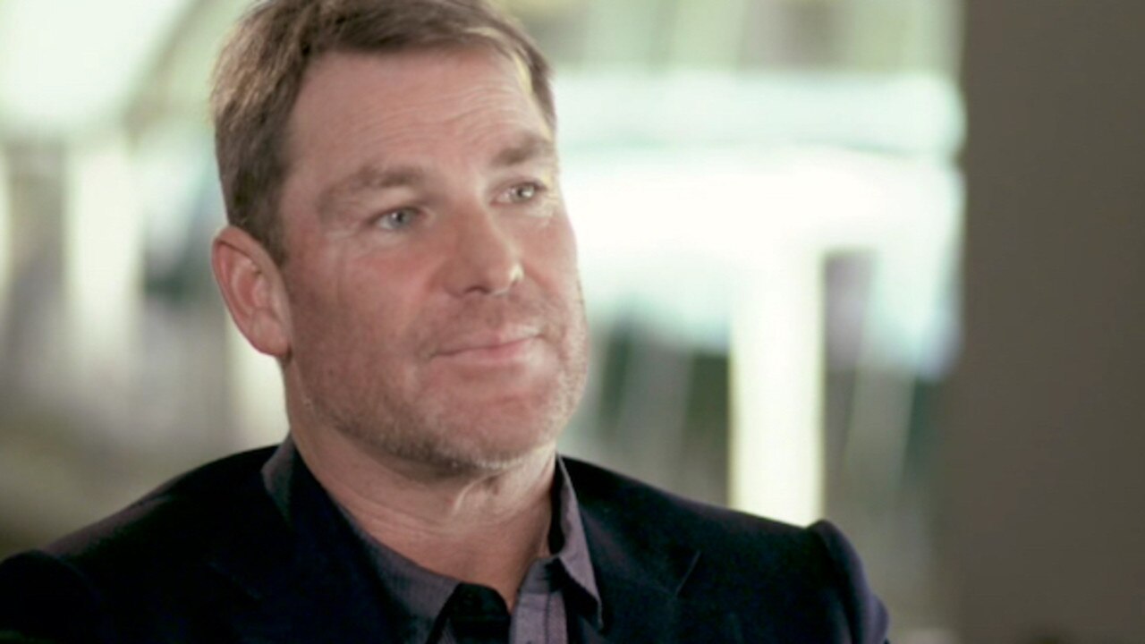 Shane Warne speaks on ABC's 7.30 with Leigh Sales.