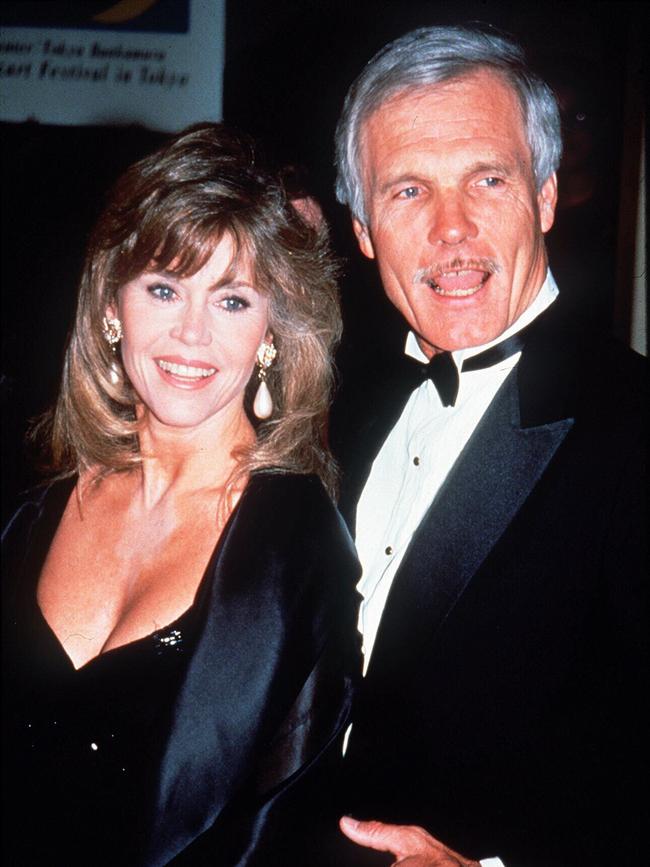 Actor Jane Fonda and her husband businessman Ted Turner, the man behind The Goodwill Games.