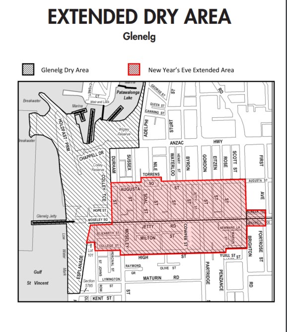 A map of the proposed expansion. Picture: Holdfast Bay Council