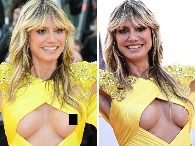 Heidi Klum on the red carpet.