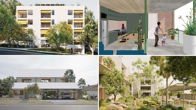 Designs from the Sydney development “patternbook” designed to fast-track approvals. Pictures: Supplied