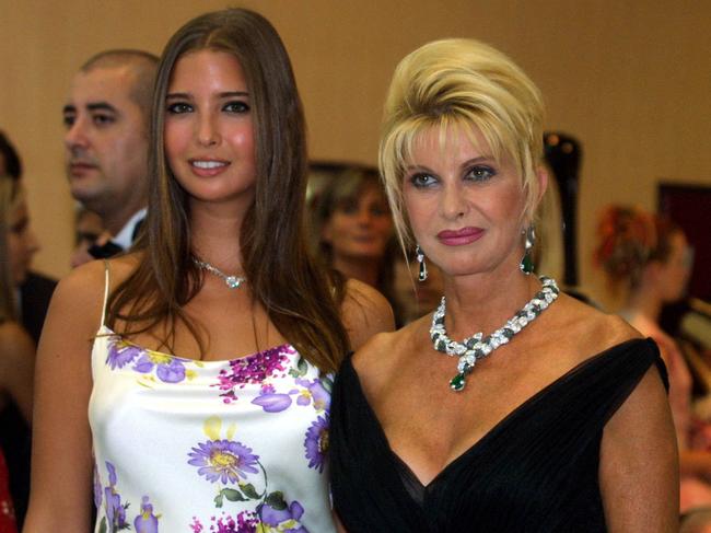 Ivanka and Ivana Trump at the Red Cross Ball in Monaco in 2001. Picture: AFP