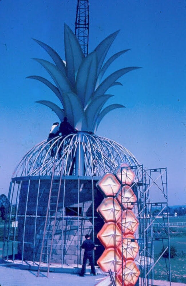 David English, whose father (also named David) built Gympie's big pineapple, which opened alongside the Bruce Hwy in 1971. It stood in the region for almost 40 years, before finally being torn down in 2008. Picture: Supplied