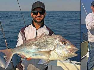 WHAT A CATCH: Kristian Markovic from Burpengary boated this snapper while on a Cougar One charter to North Reef. Picture: www.fishingnoosa.com.au