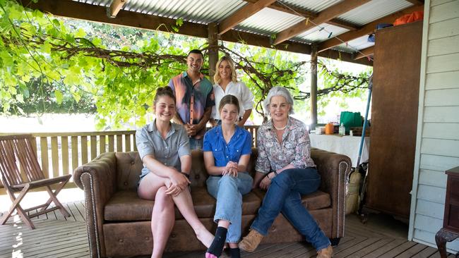 Guy and Jules Sebastian surprise the Middleton family with Christmas gifts from Amazon Australia, , Amazon delivering smiles to rural Victorian family who are victims of bush fires. , , Picture: Amazon Australia