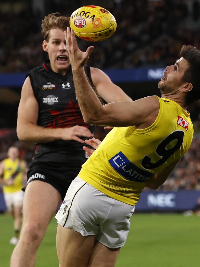 Essendon beat Richmond in Hardwick’s last game in charge. Pic: Michael Klein