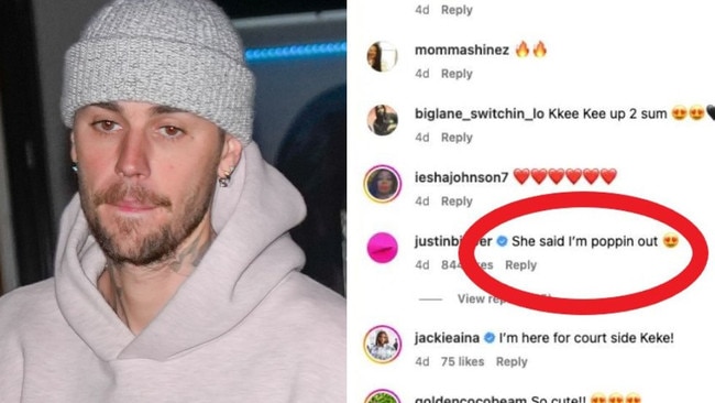 Justin Bieber leaves flirty comment on star's Instagram amid marital woes with wife Hailey.