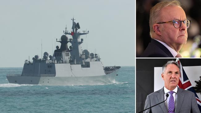 There has been ‘unprecedented surveillance’ of the three Chinese warships that have lurked off Australia’s coast for more than a fortnight.