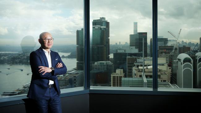 Iwan Sunito, pictured in his CBD office, is a self-made millionaire. Picture: Tim Hunter.