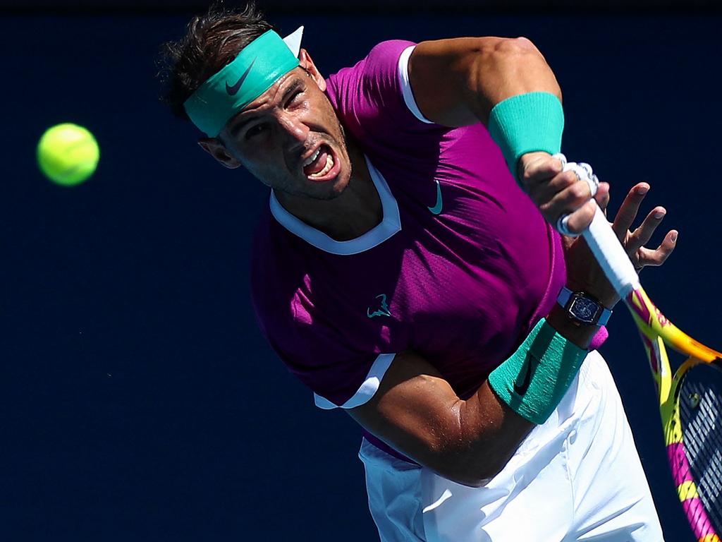 Nadal survives epic tiebreak to power into quarters