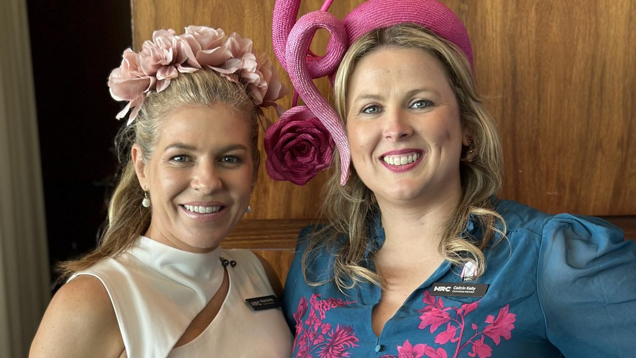 Melbourne Racing Club board members Alison Saville (left) and Caitrin Kelly (right).