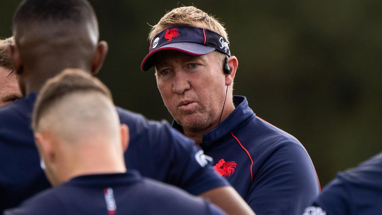 Roosters coach Trent Robinson has defended his club’s handling of concussion. Picture: Roosters Digital