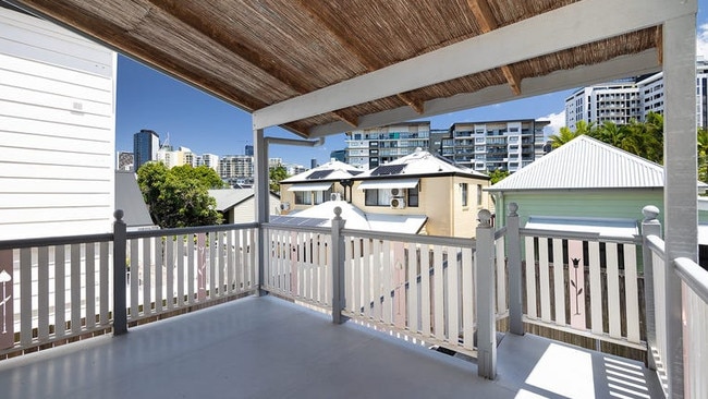 A large covered deck extends living space