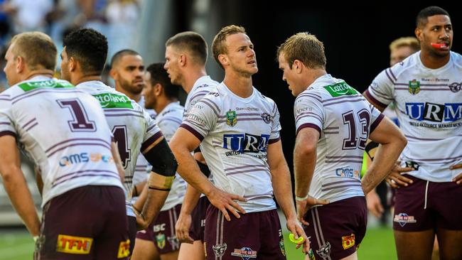 There appears to be no light at the end of the tunnel for dejected Manly players.