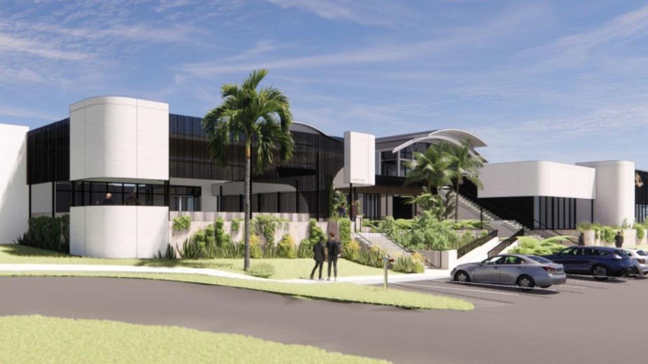 Magpies Sporting Club lodged plans to Mackay Regional Council to almost double the club's footprint. This is what the exterior of the club is expected to look like after the completion of Stages 1 and 2. Picture: Contributed