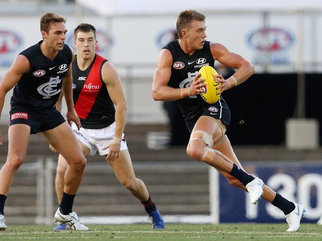 Patrick Cripps was in super form against Essendon. Picture: Michael Klein