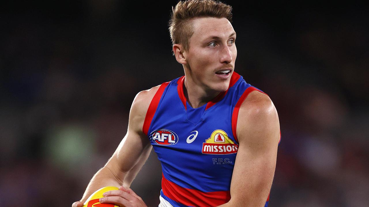 Essendon could target out-of-contract Bulldog Bailey Dale. Picture: Michael Klein