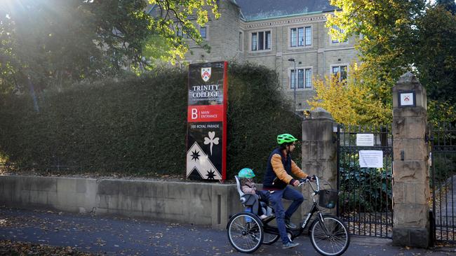 A coroner is examining the death of a man following an incident at Trinity College, a residential college at the University of Melbourne. Picture: File