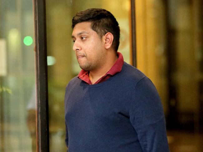 Aurbob Imtiaz, 28, leaves Downing centre courts. Picture: Damian Shaw