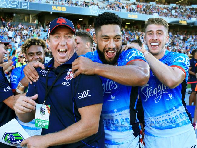 Paul Momirovski (right) during the Auckland Nines in 2015 . Picture: Mark Evans