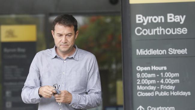 Jean-Philippe Pector, the godfather of Theo Hayez, outside Byron Bay Court House on Tuesday, November 30, 2021. Picture: Liana Boss