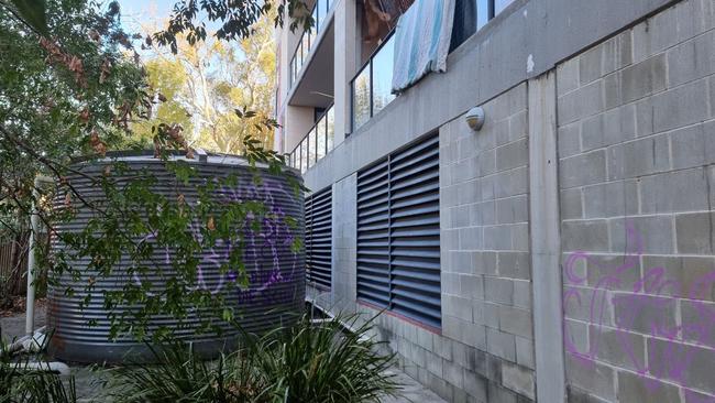 The Logan Central apartment block where a water tank was used to gain access. Picture: Contributed