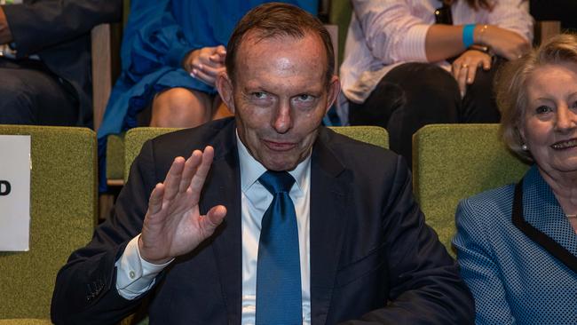 Tony Abbott still believes the Liberals could win government. Picture: Jason Edwards