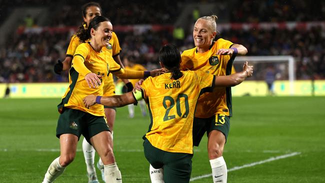 Sam Kerr headlines a strong Matildas squad for the World Cup. Picture: Getty Images